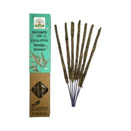 Incienso NAMASTE Orgánico Palo Santo con Eucalipto 25g.